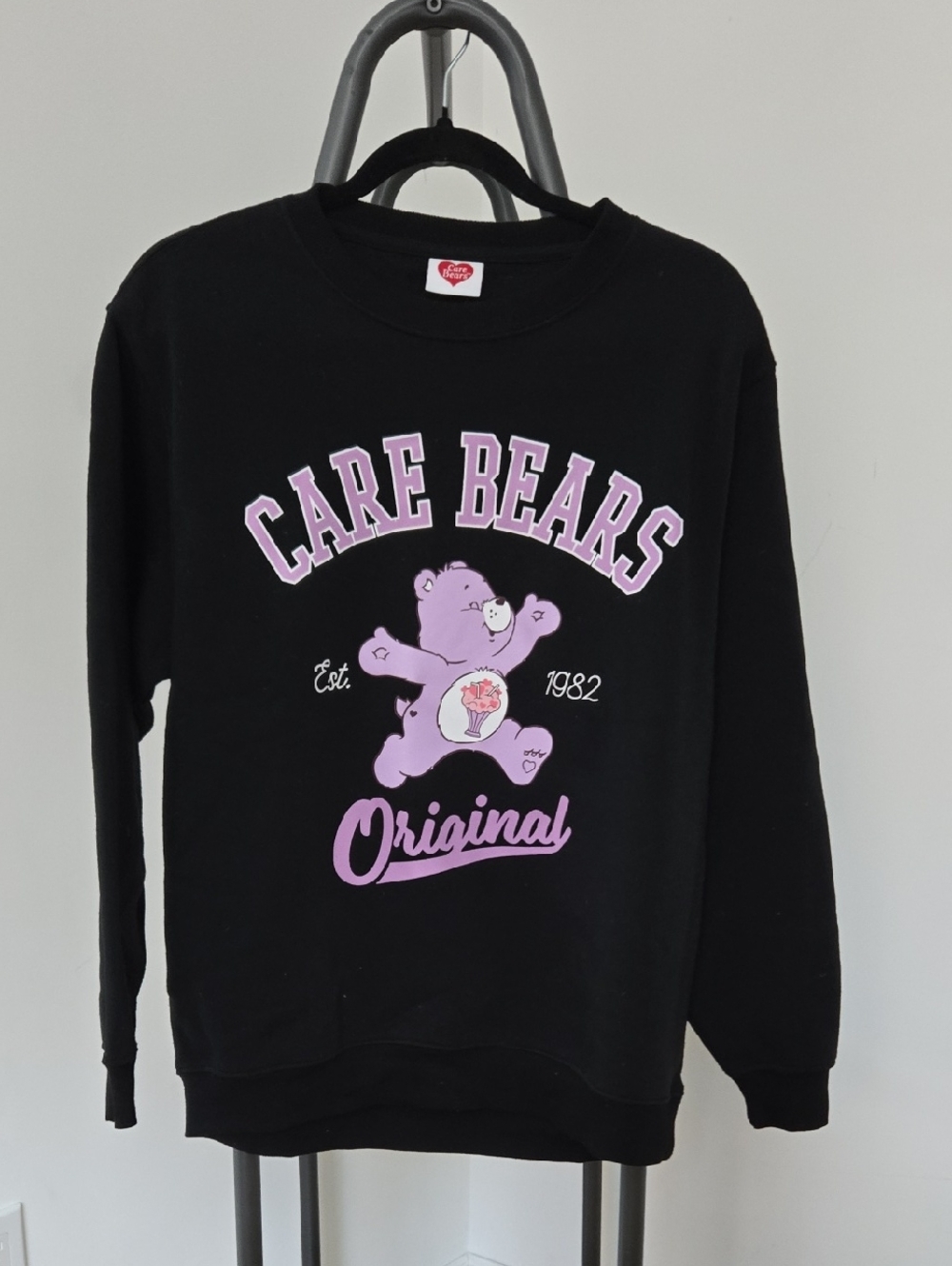 Care Bears Black Sweatshirt with Pink Graphic